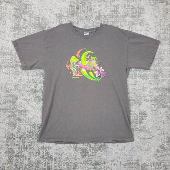 7- Eleven Slurpee T-Shirt Men's Large Gray Employee Pop Culture Short Sleeve - Picture 1 of 7
